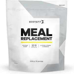 Body & Fit Low Calorie Meal Replacement - Dieetshake - Maaltijdvervanger - Maaltijdshake - Whey- en Melkeiwit - Gewichtsverlies Shake met Havermout - Aardbei - 2030 gram (35 shakes)