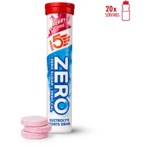 HIGH5 - ZERO Elektrolyten - Suikervrije Elektrolyten Bruistabletten - Caloriearm & Verfrissend - Bessen Smaak - 1x20 Stuks - Voor Sport & Dagelijkse Hydratatie