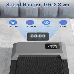 ShaSha Loopband inklapbaar - Digitale display - Loopband voor thuis - 3 in 1 Fitness hardloop oefening machine - Max 136KG - Loopband voor kantoor - Zwart
