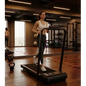Treadmill Inklapbaar met 9% Helling - 12 km/u Loopband met Borstelloze Motor, Compact Walkpad voor Thuis, 136 kg Draagkracht, Ultra Stil & Schokabsorberend - Altameubel