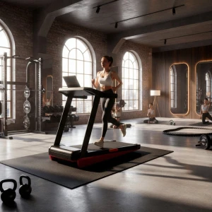 Treadmill Loopband voor Thuis, Inklapbaar met 15% Helling, 12 km/u, 3,0 PK Motor, 12 Programma's, Schokabsorberend en Compact - Altameubel