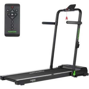 Tunturi Cardio Fit T10 Loopband - Wandelband inklapbaar - Ultra platte walking pad met bluetooth - Hardloopband met 7 trainingsprogramma's - 1.0 to 12 km/u - EU veiligheid gecertificeerd
