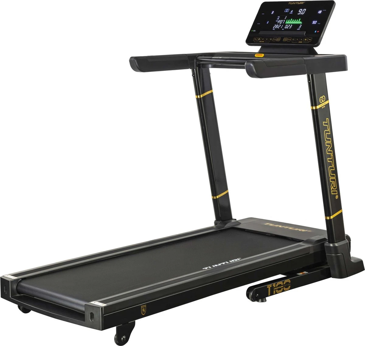 Tunturi T100 Centuri Loopband Opvouwbaar - Voor thuisgebruik - LED monitor - Loopband met 44 trainingsprogramma's - 0.8-20.0km/u