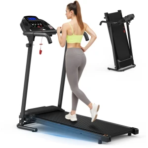 Bureauloperband voor thuisgebruik, compacte bureauloperband voor draagbare loopbanden, 2-in-1-loopband voor wandelen, hardlopen en joggen, loopband met een draagvermogen van 120 kg