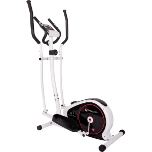 Christopeit Crosstrainer voor thuis CT 3 - stille elliptische trainer - 8 weerstandsniveaus, hartslagmeters op de handgrepen, magnetisch remsysteem van 7 kg, LCD-display, tablethouder