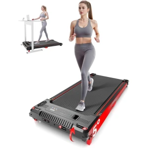 Zyrex® Loopband Inklapbaar - Loopband Inklapbaar Met Helling - Loopband - Rood - 109cm x 50cm x 10cm