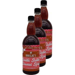 Afvallen met Bregje | Caloriearme Barista Syrup | Salted Caramel | 3 stuks | 3 x 1 liter