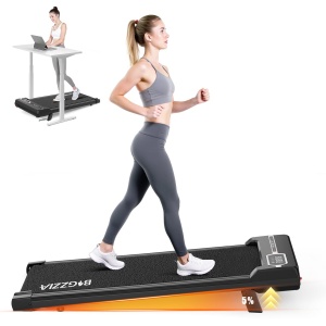 BIGZZIA 3-in-1 opvouwbare loopband - elektrisch loopkussen - 5% helling - 1-8 km/u - 2,5 pk motor - afstandsbediening - LED-scherm - 130 kg draagvermogen - Geluid