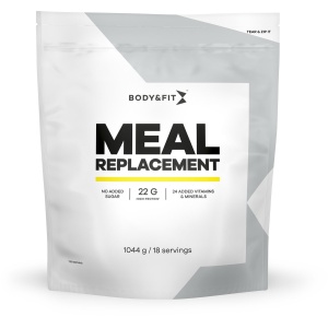 Body & Fit Low Calorie Meal Replacement - Dieetshake - Maaltijdvervanger - Maaltijdshake - Whey- en Melkeiwit - Gewichtsverlies Shake met Havermout - Aardbei - 1044 gram (18 shakes)