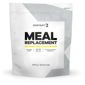 Body & Fit Low Calorie Meal Replacement - Dieetshake - Maaltijdvervanger - Maaltijdshake - Whey- en Melkeiwit - Gewichtsverlies Shake met Havermout - Kokos - 1044 gram (18 shakes)