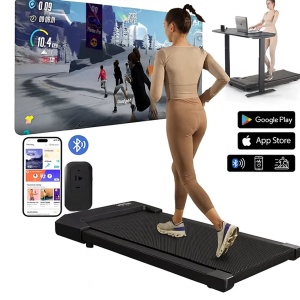 CYRO - Loopband - Loopbanden voor Thuis - Wandelband - 2 in 1 Werken en Lopen - App besturing - Bluetooth - Max. 6 km/u - Zwart