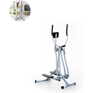 Crosstrainer - Hometrainer - LCD-display - Verstelbaar Borstkussen - Staal- Zilver - 96 x 60 x 152cm