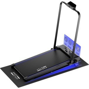 Easystep V12h - Loopband 1-12 km/h met 9% hellingshoek in 3 standen - Incl. Dempende Vloermat/Smeerolie/ Handdoek - Opvouwbaar & Inklapbaar - Wandelband Elektrisch - Walking Pad past onder Bureau - Renband Fitness - Opvouwbare Loopbanden - Walkingpad