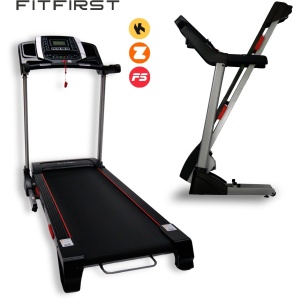FitFirst® Sprinter 1-16 km/u - Extra Stabiel - Hellingshoek tot 15% - Loopband met Apps en Speakers - Kinomap, Zwift & Fitshow - Loopband inklapbaar