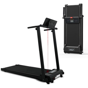 Fitby Loopband - Loopband inklapbaar - Walking Pad - Wandelband - 1-10km/u - LED scherm - Zwart