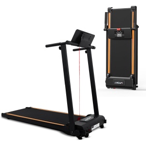 Fitby Loopband - Loopband inklapbaar - Walking Pad - Wandelband - 1-8km/u - LED scherm - Zwart