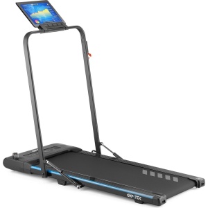 Gymtek® Loopband - Walking Pad - Wandelband voor Onder het Bureau - Inklapbaar - tot 10 km/h - Antislip - tot 110 kg - tot 3 HP - Transportrollen - Tablethouder - Trainingscomputer - XT400