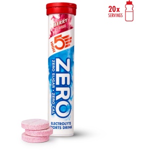 HIGH5 - ZERO Elektrolyten - Suikervrije Elektrolyten Bruistabletten - Caloriearm & Verfrissend - Bessen Smaak - 1x20 Stuks - Voor Sport & Dagelijkse Hydratatie