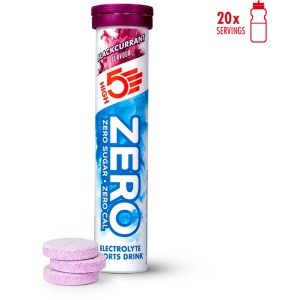 HIGH5 - ZERO Elektrolyten - Suikervrije Elektrolyten Bruistabletten - Caloriearm & Verfrissend - Zwarte Bes Smaak - 1x20 Stuks - Voor Hydratatie & Sportprestaties