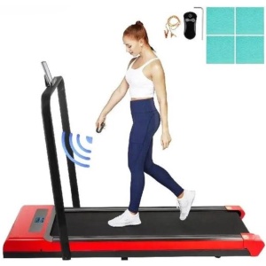 Happyment Loopband - 100KG - Hardloopband - Rood - 141x 55x 98cm - 500W - 1/6kmh