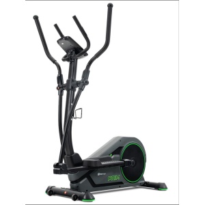 Hop-Sport HS-120C Prim Elektrisch-magnetische Crosstrainer voor thuisgebruik, ergonomische elliptische trainer met 14 kg vliegwiel, app-compatibiliteit, 12 trainingsprogramma's en 32 weerstandsniveaus