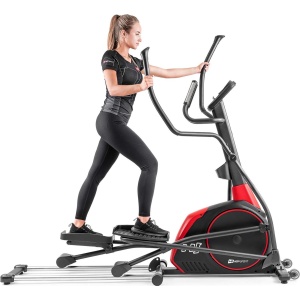 Hop-Sport crosstrainer HS-095CF - crosstrainer 30kg vliegwiel - crosstrainer gebruikersgewicht 135kg - zwart