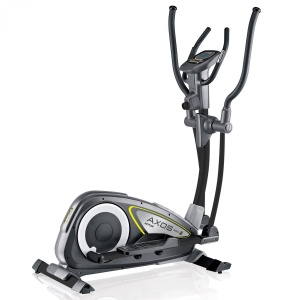 Kettler Crosstrainer Nova M Grijs - Compacte Hometrainer voor Thuisgebruik - 8 Weerstandsniveaus - LCD Trainingscomputer - Hartslagmeting - Fluisterstil - Beginnersmodel - Fitnessapparaat met Transportwielen