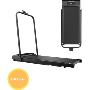 Livista Inklapbare Loopband - 1-6 km/h - Hometrainer voor Thuis - Wandel- & Hardloopband - LED Display - met Afstandsbediening - Compact & Stil