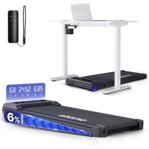 Loopband Inklapbaar en Electrisch - Opvouwbare Loopband met 6% Hellingfunctie - Wandelband - Walking pad voor Fitness of tijdens Thuis Werk - Stane