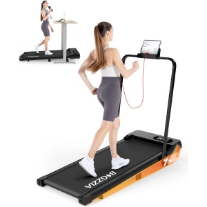 Loopband met 7% helling - Inklapbaar loopband Elektrisch 1-8 km/u - met afstandsbediening en LCD-display - Walkingpad - Treadmill - Zwart