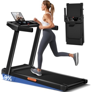 Loopband voor thuis - Inklapbaar met verstelbare helling tot 9%, snelheid tot 12 KM/H. Uitgerust met een 3.0 PK motor en 12 preset programma's. Maximale gebruikersgewicht: 136KG.