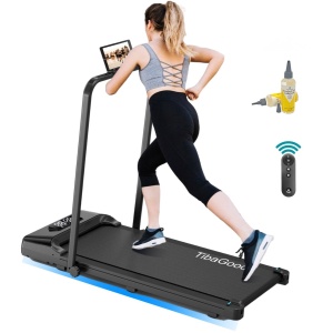 Loopband voor thuis - Loopband inklapbaar - 1-8 km/h - Wandelband - Hardloopband - Hometrainer - Incl. tablethoudern- Met 1 extra olie