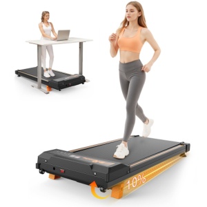 Loopkussen loopband voor thuis - Home Office loopbanden onder bureau bureau loopband stille draagbare compacte loopband kleine Mini loopband LED-display afstandsbediening loopband met een gewicht van