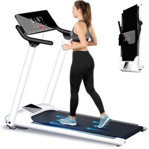 Luxari - R1000 Loopband - 10 km max - 12 pre-set programma's & 3 verschillende modes - Tablet/Telefoon houder - Inklapbaar - Armsteun - LED display - Treadmill - Hometrainer - Thuis trainen