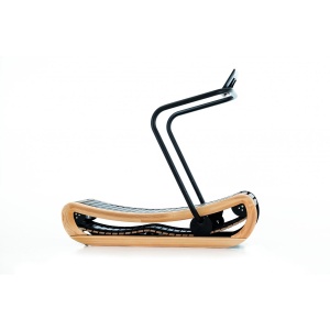 NOHRD Sprintbok Loopband Beukenhout Vintage - Houten Hardloopband - Gebogen Zelfaangedreven Loopband - Geruisloos & Onderhoudsvrij
