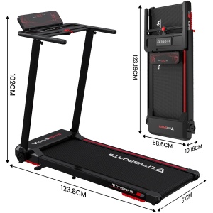 Novendo Goods - Loopband voor thuis - Inklapbaar - 2 Verschillende helling standen - Met armleuning - 1 t/m 12,5 KM/U - Slimme app-bediening - Led Display - Tot 130 KG