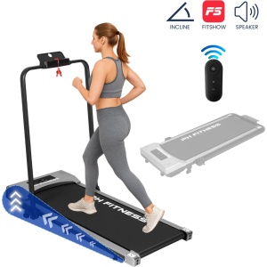 PH Fitness Jogger Pro Loopband - Incline & Handmatige Helling - Opvouwbaar / Inklapbaar - CR-A1F-3 - Gray / Grijs - Bluetooth Speaker - Fitshow App - Walking Pad - Loopband voor Thuis - Loopband Fitness