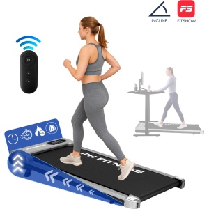PH Fitness Loopband - 8 km/u - Incline & Handmatige Helling - Opvouwbaar / Inklapbaar - CR-B3 - Silver / Zilver - Fitshow App - Walking Pad - Loopband voor Thuis - Loopband Fitness