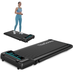 TibaGoods Loopband - 6km/h - Voor onder het bureau - Met extra olie - Nieuwe versie - tot maar liefst 130 kg