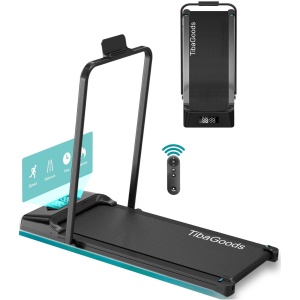 TibaGoods Premium Loopband Inklapbaar - 1 t/m 8 km/h - Hardloopband - Walking pad - Hometrainer - Wandelband voor thuis - Loopband inklapbaar - Sport - Hardlopen