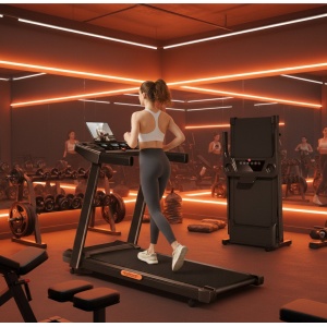 Treadmill Inklapbare Loopband met Helling 15% - 12 km/u - 3.0 PK Motor - 12 Programma's - Stil & Schokabsorberend - Compact Fitnessapparaat voor Thuis - Altameubel