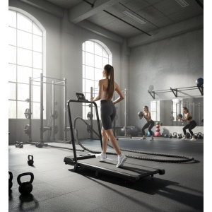 Treadmill Loopband voor Thuis - Inklapbare Walking Pad 1-8 km/u, Schokabsorberend, LCD-Display, Compact & Lichtgewicht - Thuis en Kantoor - FitWalk 2500 Altameubel