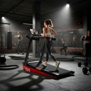 Treadmill voor Thuis - Inklapbare Loopband 14 km/u met 3,0 PK Motor, 15% Helling, Bluetooth, App, Hartslagmonitor & Luidspreker - Altameubel