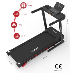 Verbonden loopband - 16km/u - CARE - Jogger - KINOMAP