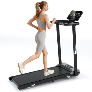 YEE RUN Elektrische Loopband met 11% Helling - Inklapbaar Loopband - 3.0pk Motor - 1-12km/u Snelheidsbereik - 150 KG Draagvermogen - LED-display.