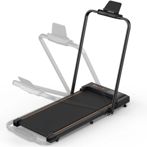 Zimoros Loopband - 1-6km/u - Wandelband voor onder het Bureau - Inklapbaar - 120 Max Belasting - Ipad & Tablet Standaard