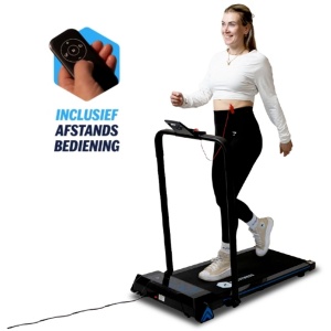 Loopband BX Powerrun 1000 Pro | 1-10 km/u | Walking Pad | Incl. Voedings- en Trainingsgids | Opvouwbare Loopband | Treadmill | Elektrische Loopband | BX Fitness
