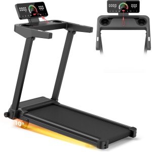 Loopband met 10% helling - Elektrische loopband - Snelheid 1-12 km/u - Motor 3,0 pk - LED-scherm - Oppervlak 40 x 97 cm - max. 120 kg