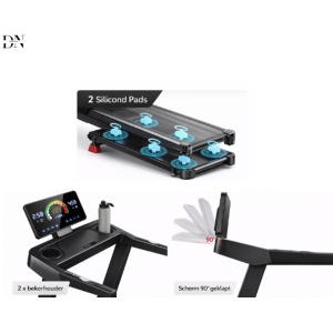 Deniva - Loopband Inklapbaar - 1-14km/u - Walking Pad 3.5 PK - 15 Procent Helling - Loopbanden - Fitness - Opvouwbaar - Voor Thuis