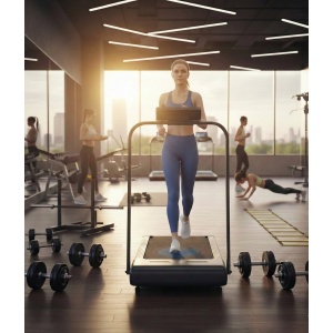 Loopband Walking Pad 12 km/h - Inklapbaar & Stil - Met Handgreep, LED-Display, App-Connectiviteit, 2,2 PK Motor - Voor Thuis & Kantoor - Designbest